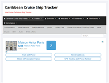 Tablet Screenshot of caribbeanshiptracker.com